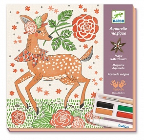 Набор для творчества - Лесные стиляги, с акварелью (Djeco, 08602/19)